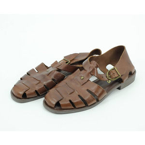 Romano Dinah 4 genuine leather strappy sling back sandals 8